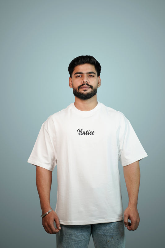 Vintice Classic Oversized T-Shirt – White