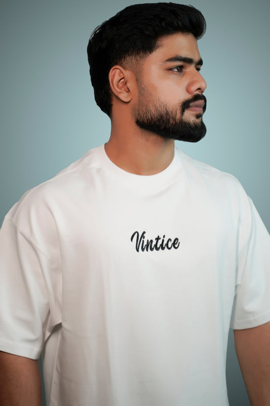 Vintice Classic Oversized T-Shirt – White